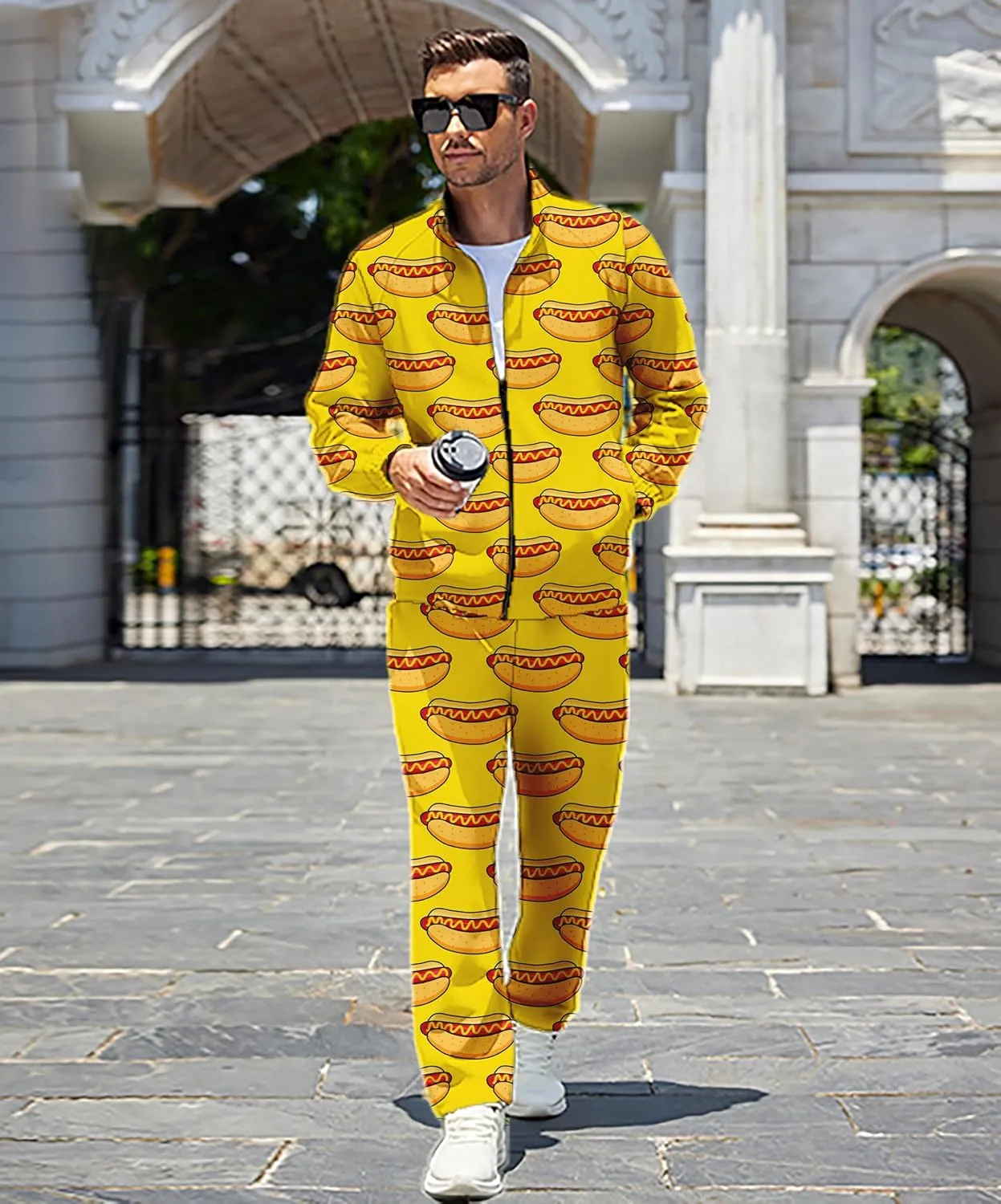001 80s/90s Outfit for Men, Sweatsuit Set, Tracksuit, 01-S
