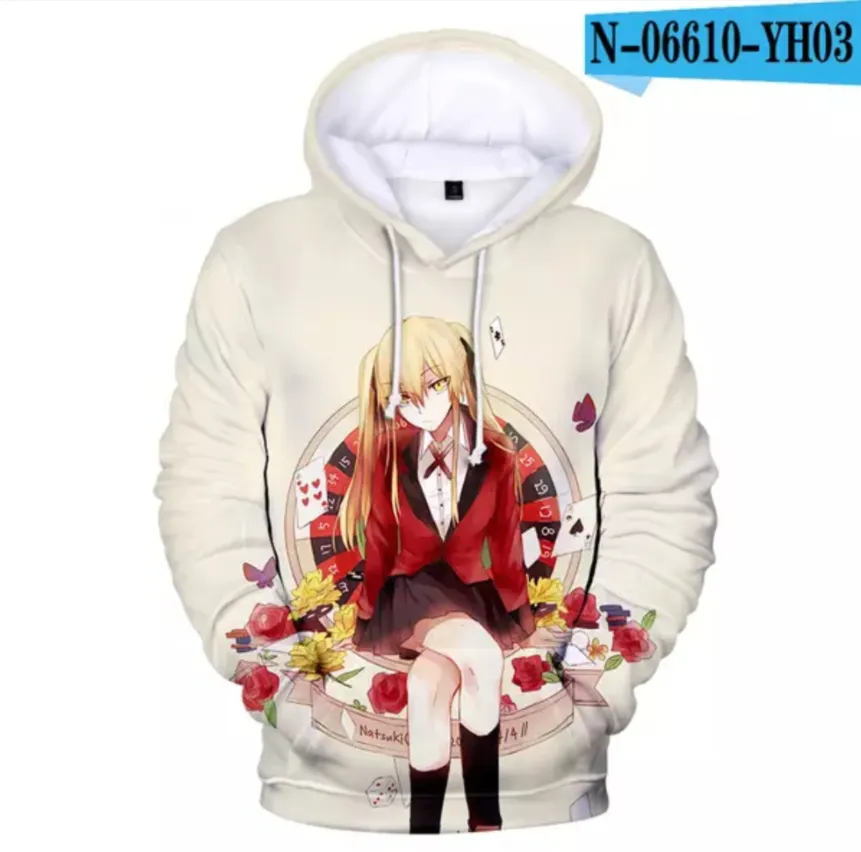 3D Printed Anime Kakegurui Regular Hoodie