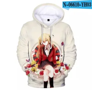 3D Printed Anime Kakegurui Regular Hoodie