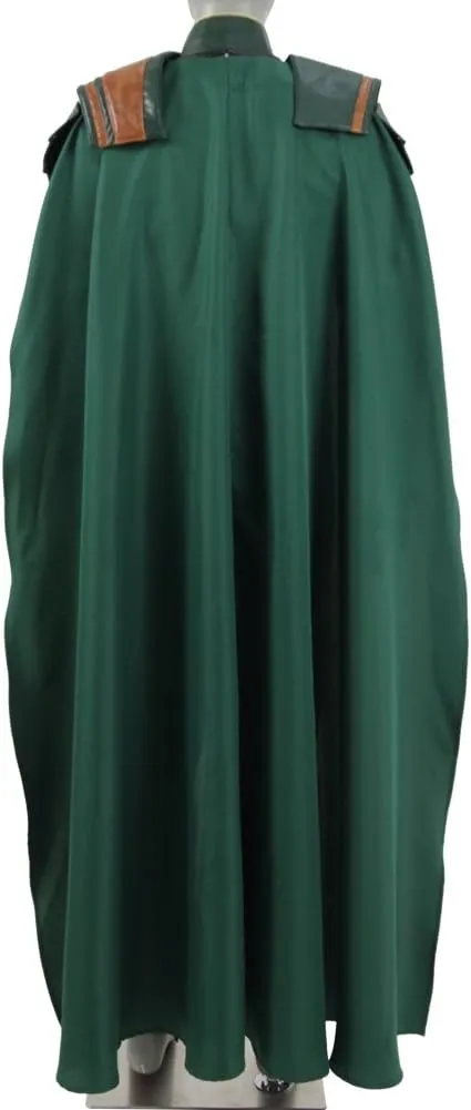 Adult Loki Costume Men Loki Laufeyson Cosplay Outfit with Helmet Cloak for Halloween