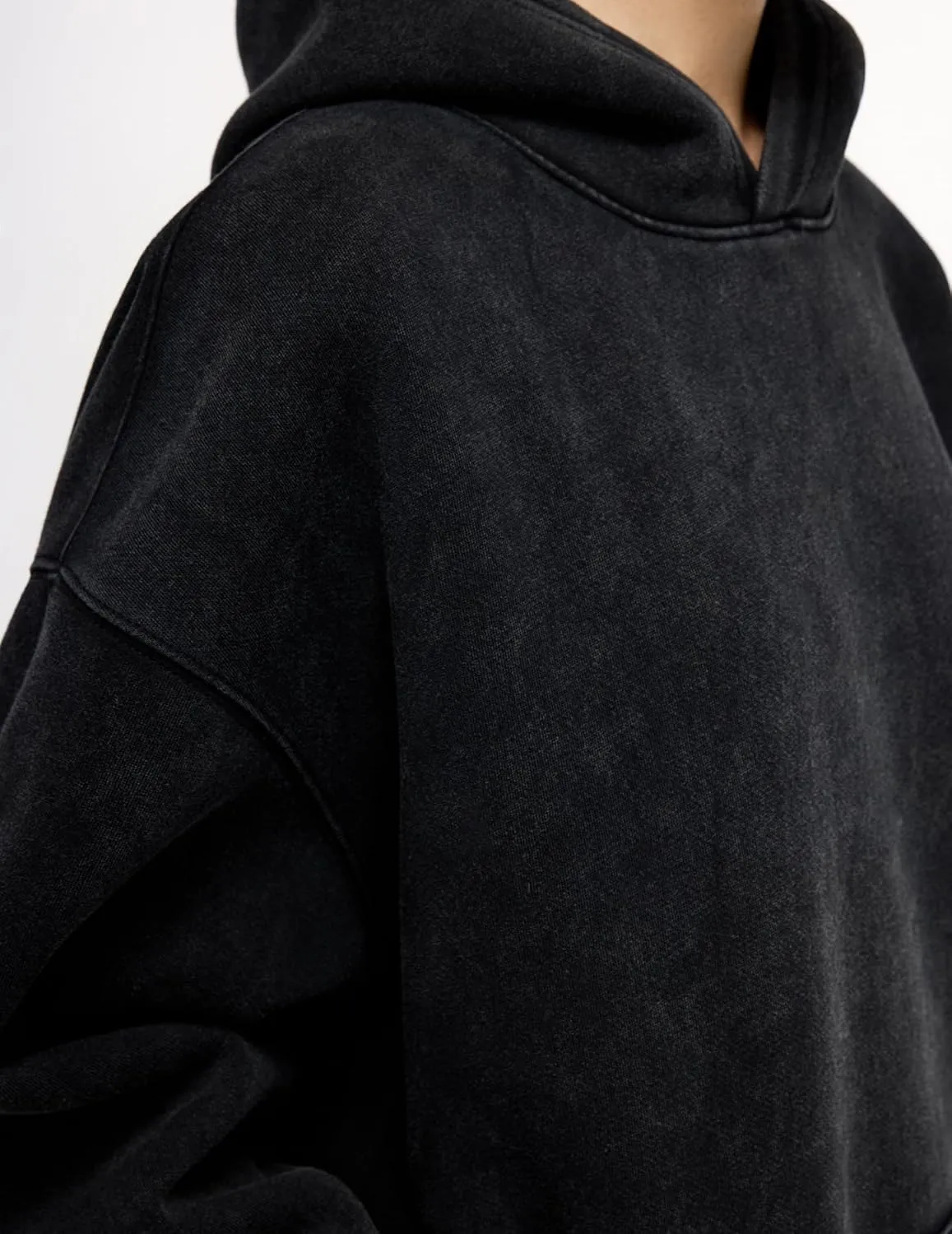 Aelfric Eden Washed Hoodie Oversized Vintage Hoodies Unisex Streetwear Solid Hooded Sweatshirt with Pocket