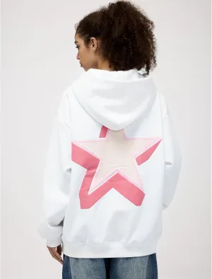 Aelfric Eden Womens Oversized Star Graphic Hoodies Fashion Long Sleeve Hoodie Pullover Hooded Sweatshirt Unisex