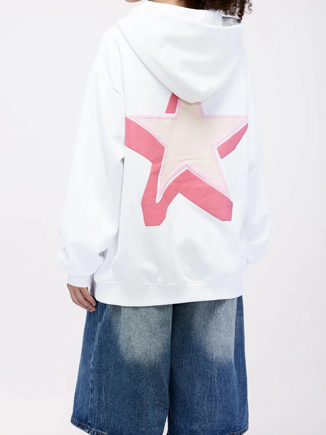 Aelfric Eden Womens Oversized Star Graphic Hoodies Fashion Long Sleeve Hoodie Pullover Hooded Sweatshirt Unisex