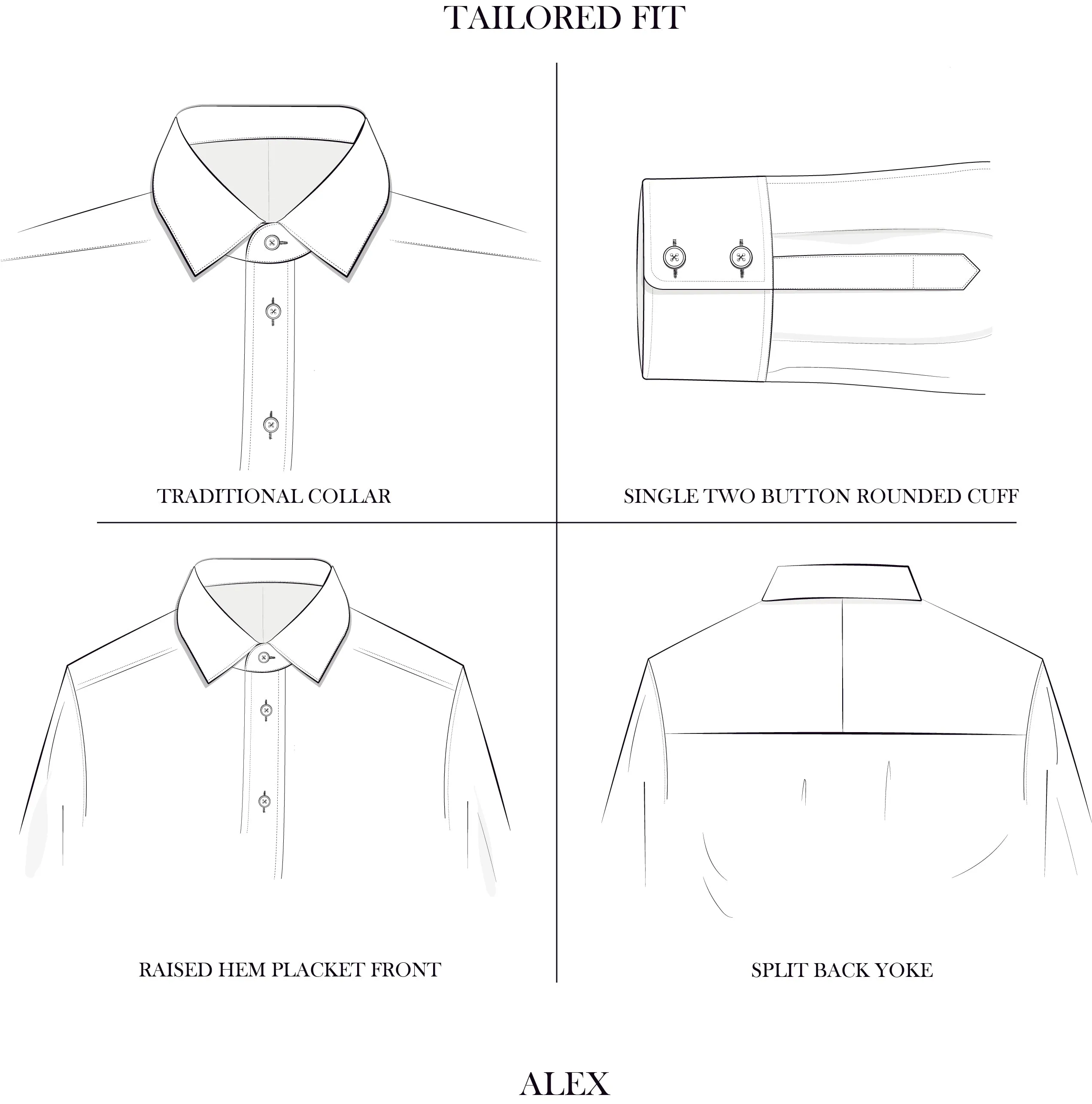 Alex Bengal Stripe Shirt Dark Blue White