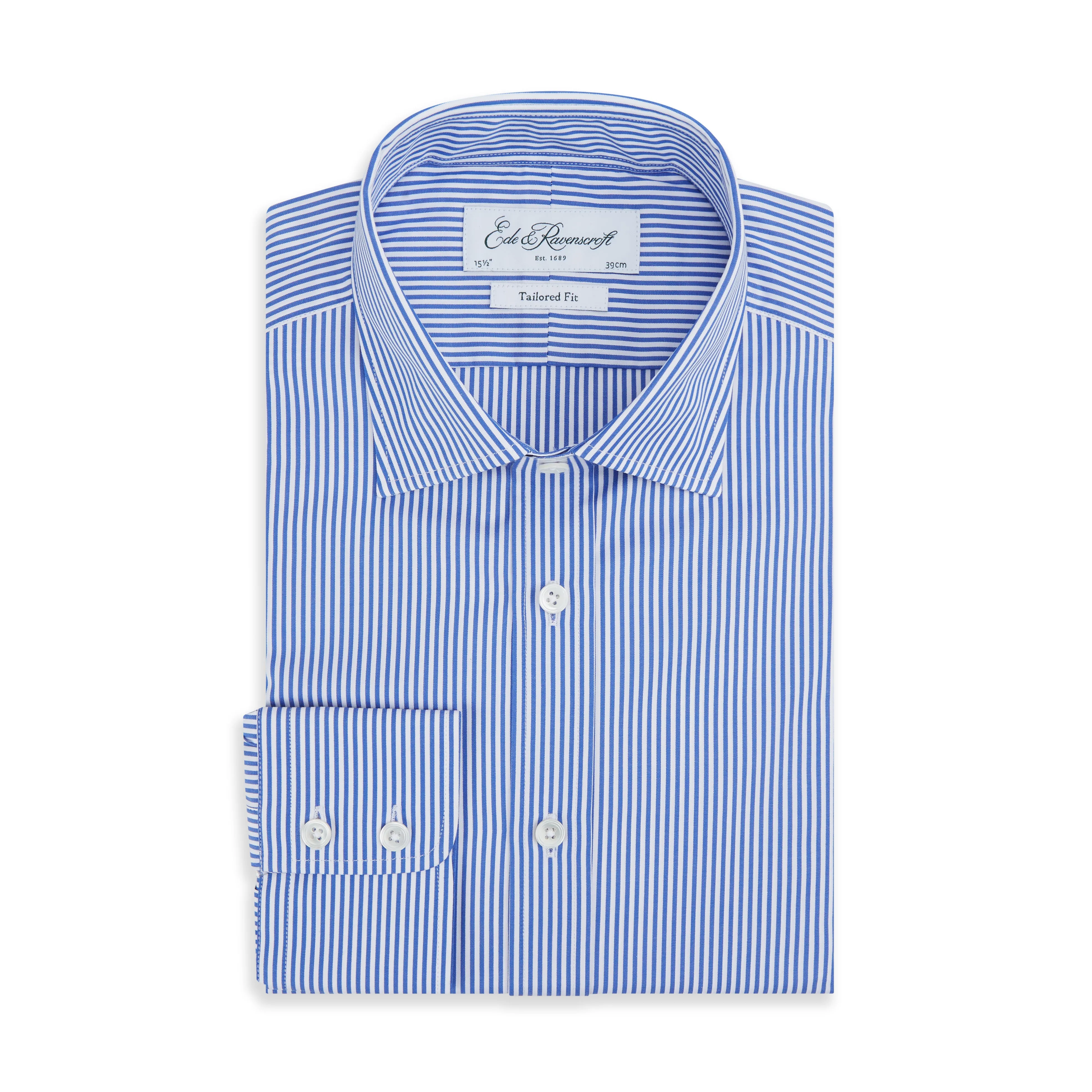 Alex Bengal Stripe Shirt Dark Blue White