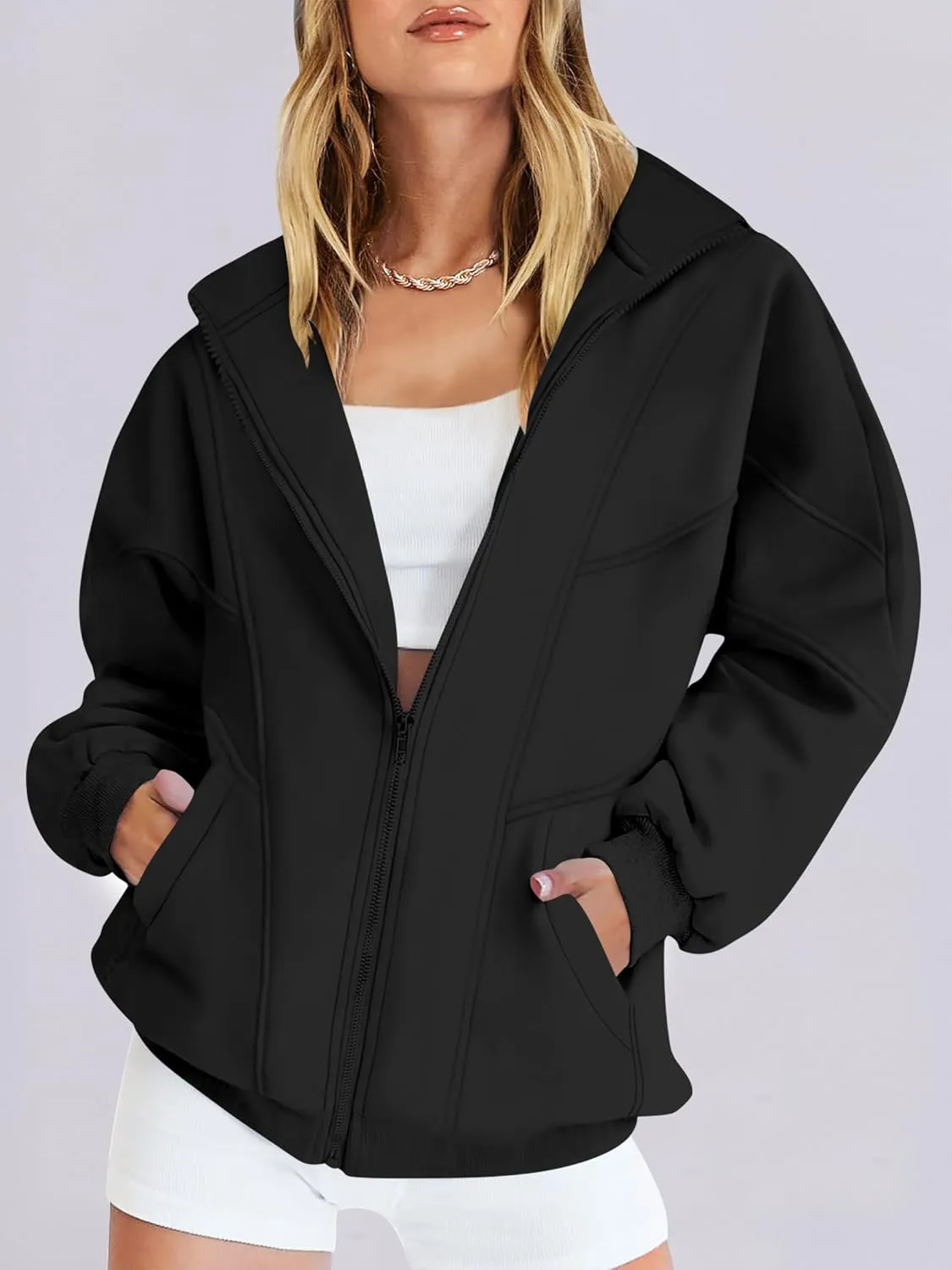 ANRABESS Women's Oversized Full Zip Up Sweatshirts Jacket 2025 Fall Fleece Long Sleeve Hoodies Outfit
