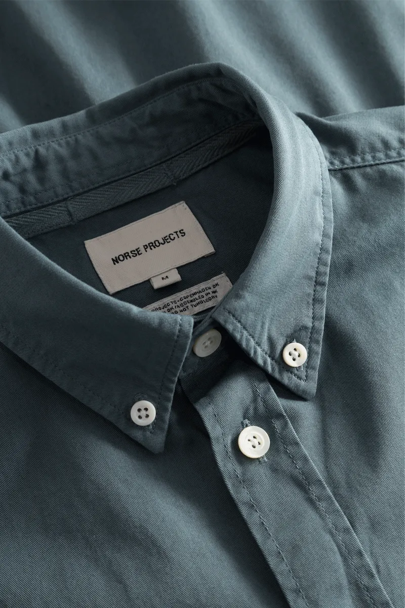 Anton Light Twill Shirt - Light Stone Blue