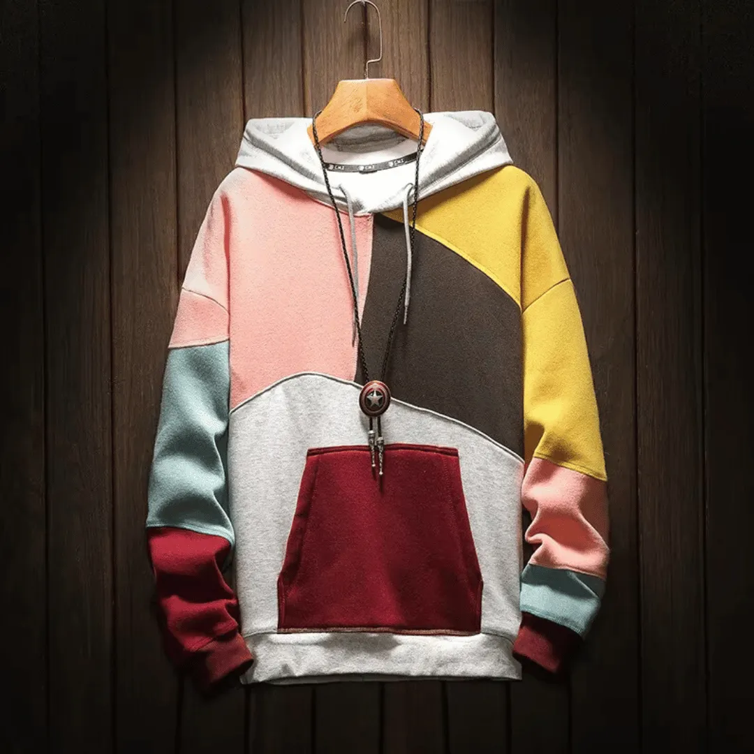 Arlo - Oversized Patchwork Hoodie