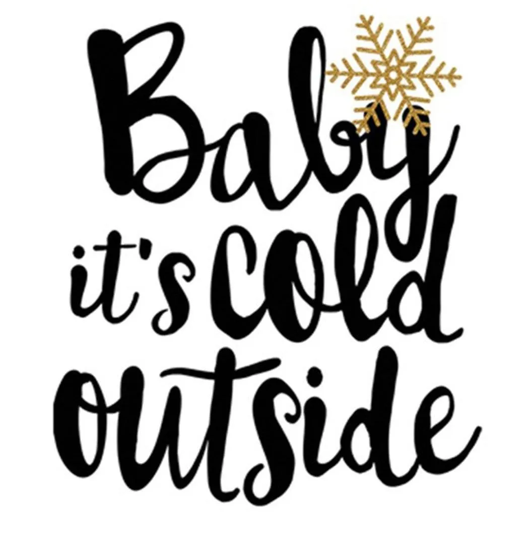 Baby It's Cold Outside Christmas Holiday Graphic T-Shirt