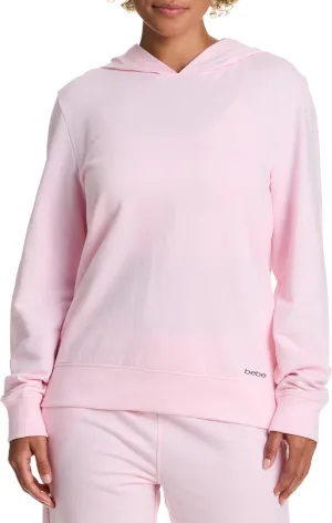 bebe French Terry Hoodies for Women, Pullover Sweatshirts for Women, Comfy and Cute Sweatshirt, Regular and Plus Size