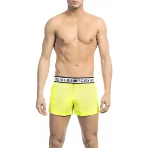 Bikkembergs Yellow Polyamide Men Swim Shorts