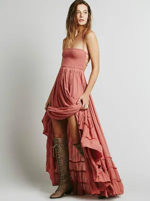 Boho Chic Long Backless Dress