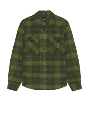 BOWERY HEAVYWEIGHT LS FLANNEL CYPRESS GREEN/BLACK