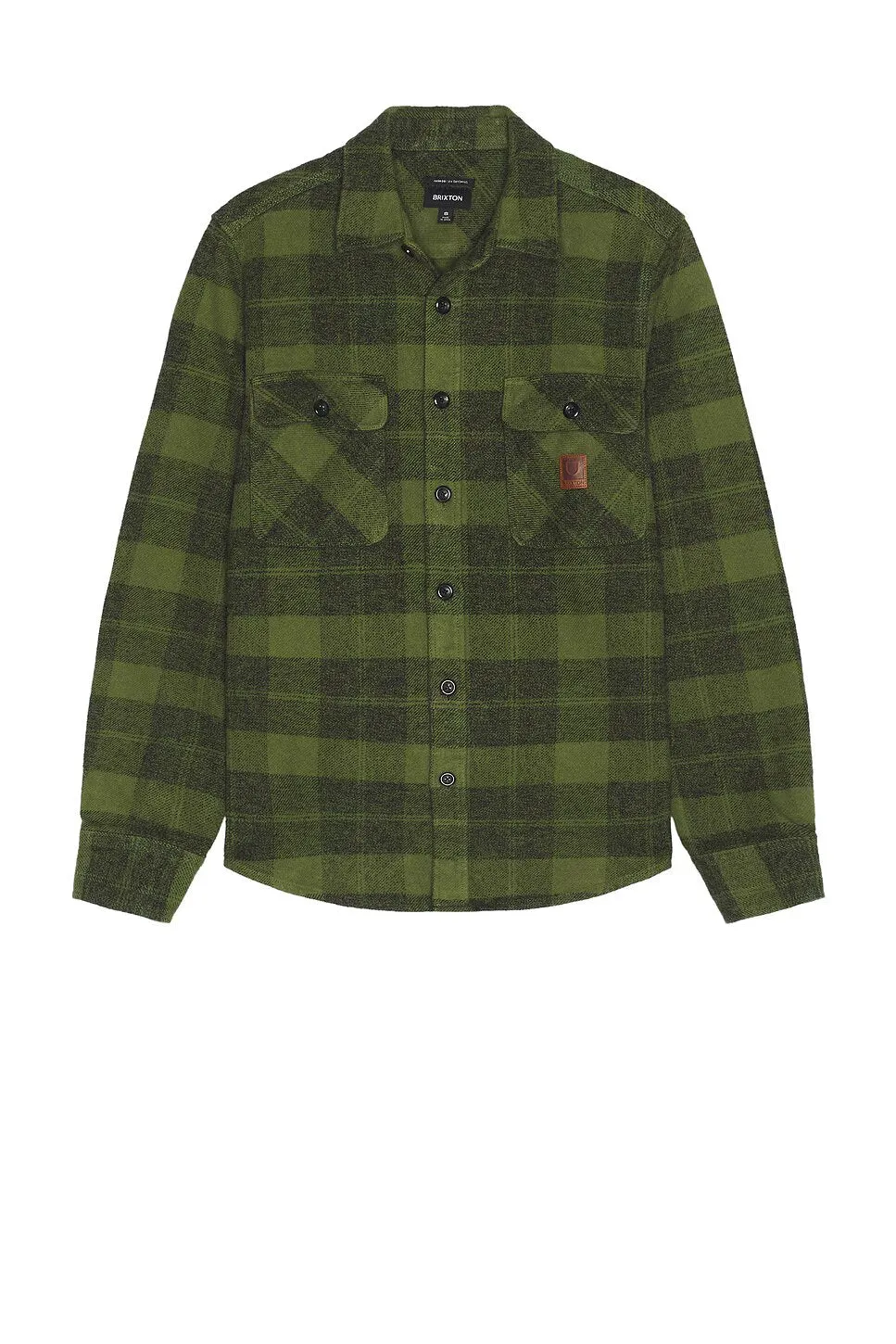 BOWERY HEAVYWEIGHT LS FLANNEL CYPRESS GREEN/BLACK