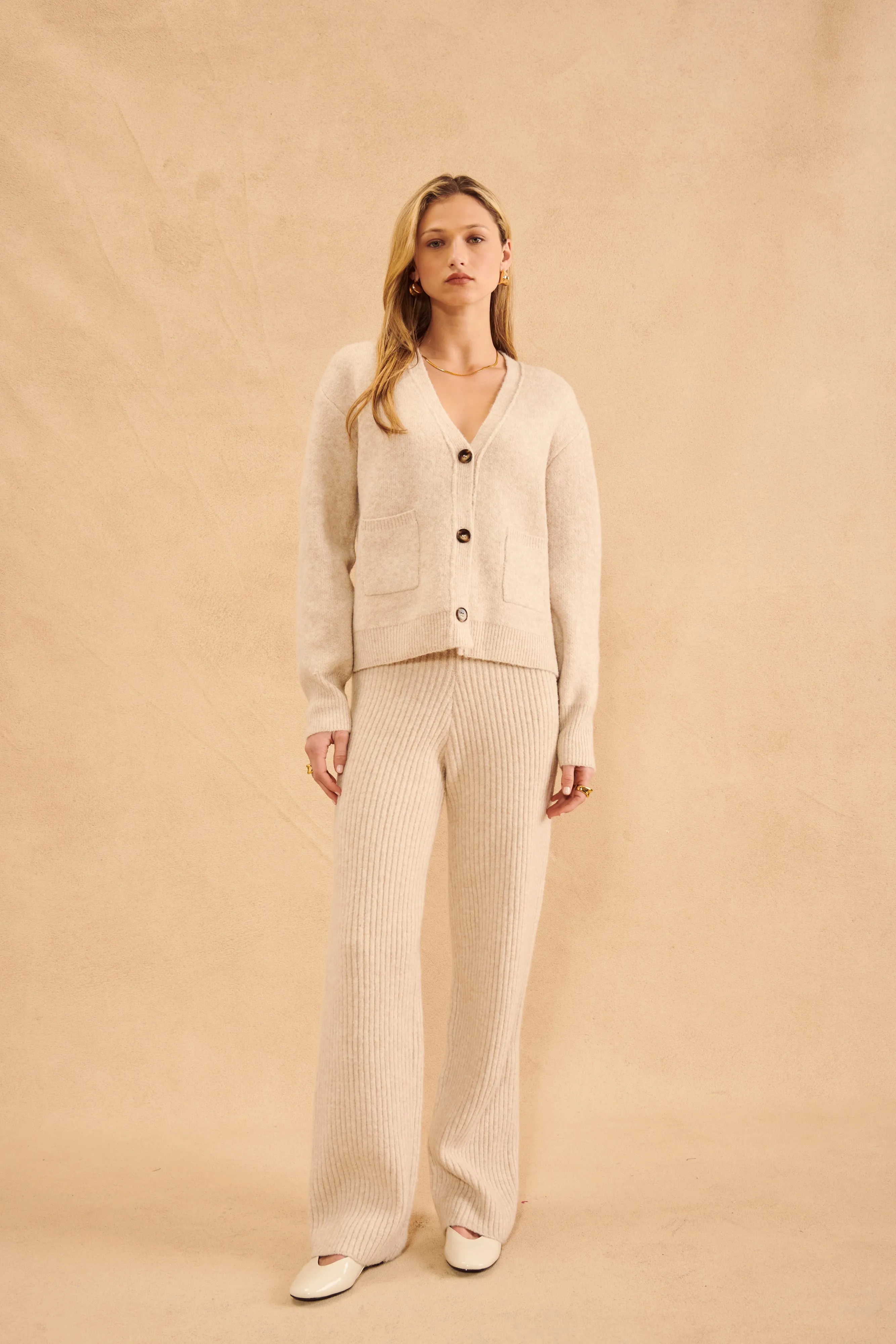 BRAXTON CARDIGAN - BIRCH
