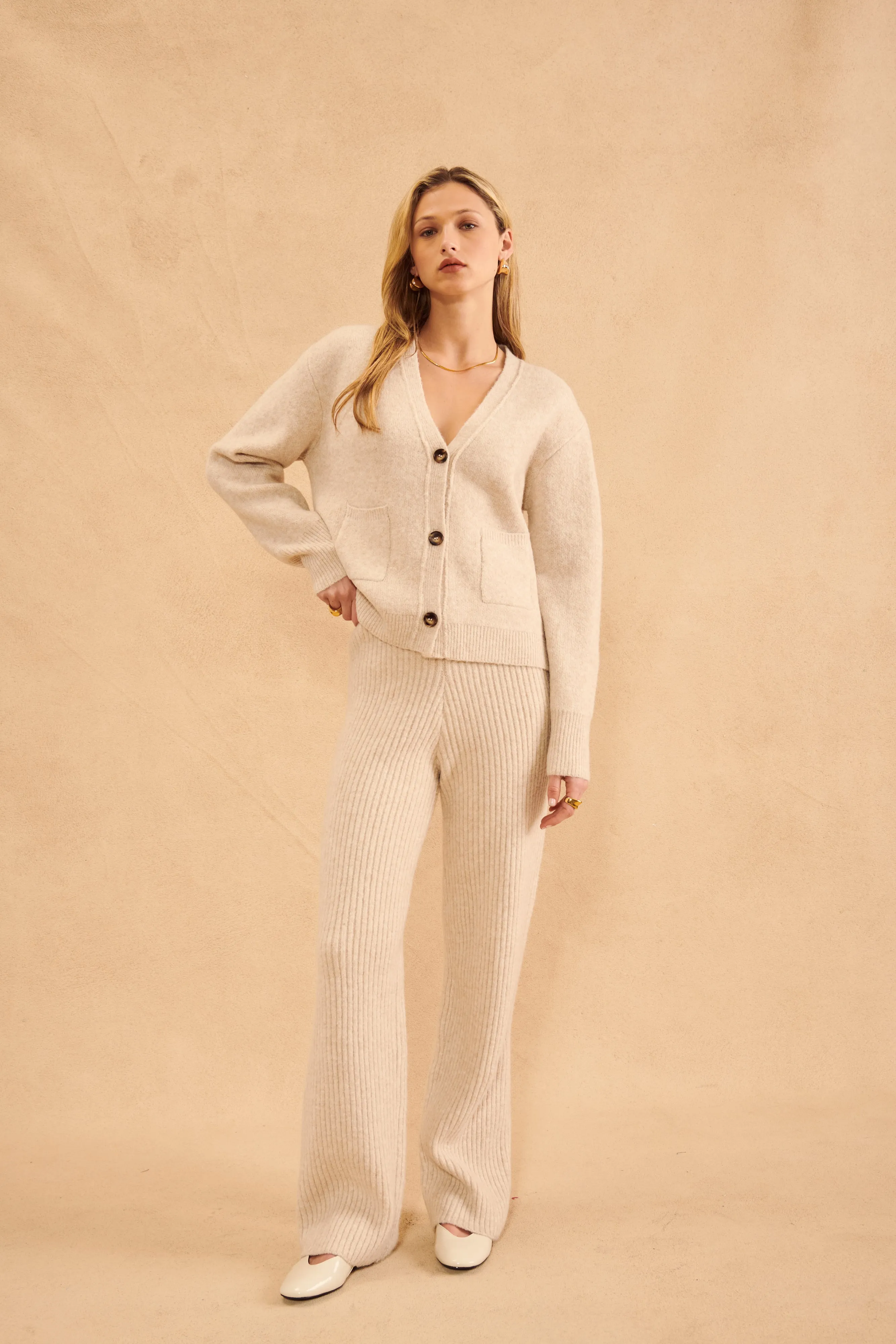 BRAXTON CARDIGAN - BIRCH