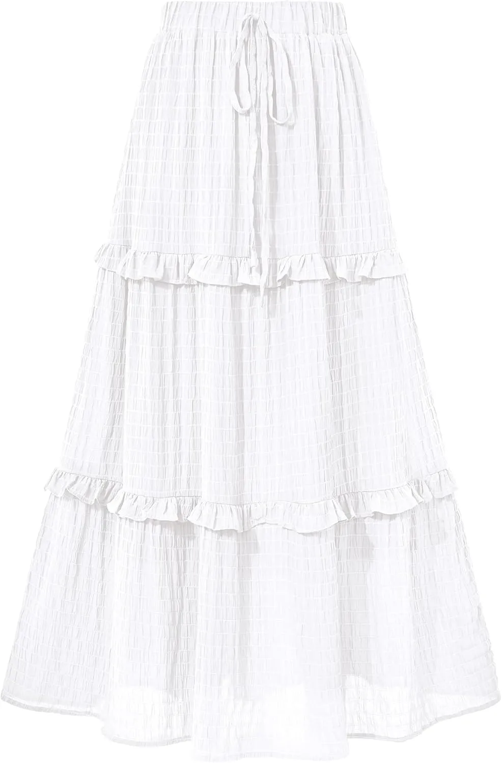 BTFBM Women's Long Summer Skirt 2025 Elegant High Waist Cocktail Party Wedding Guest Dress Flared A-Line Midi Skirts