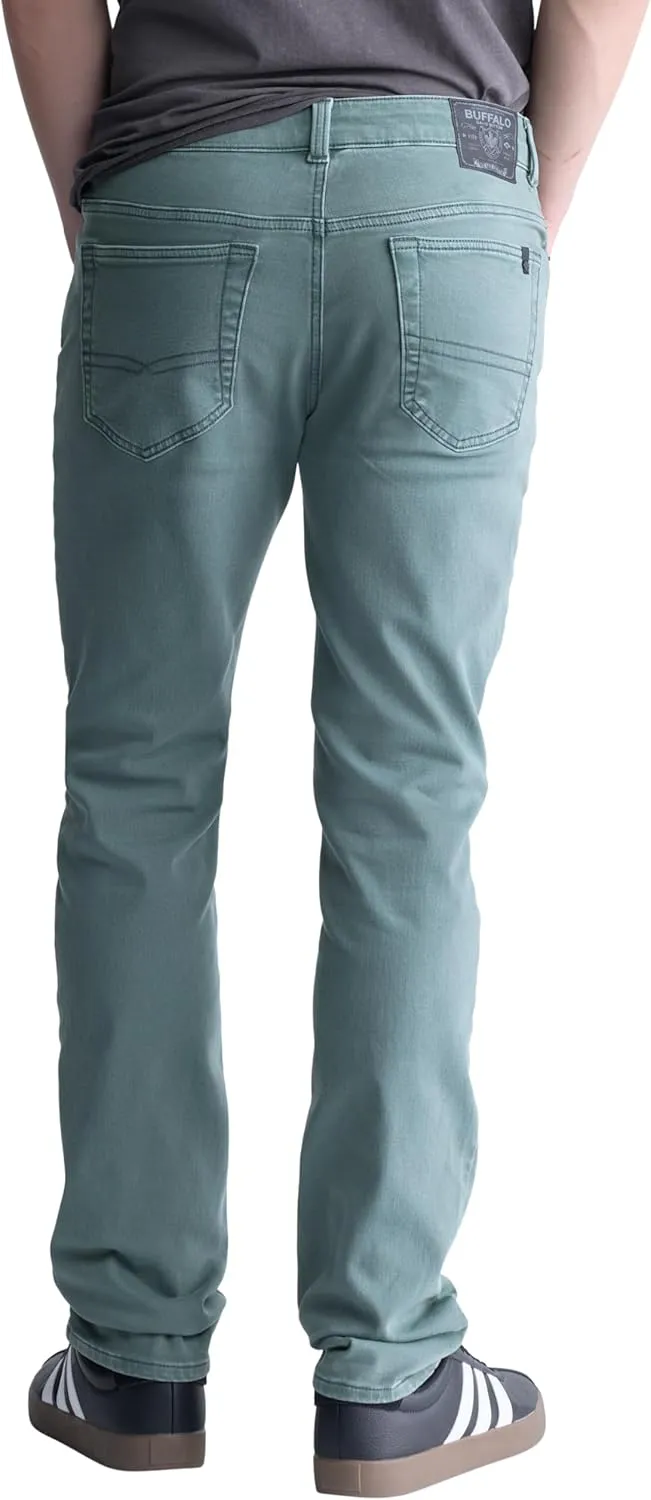 Buffalo David Bitton Men's Non-Denim Straight Leg Six French Terry Pants with Cotton Blend Stretch
