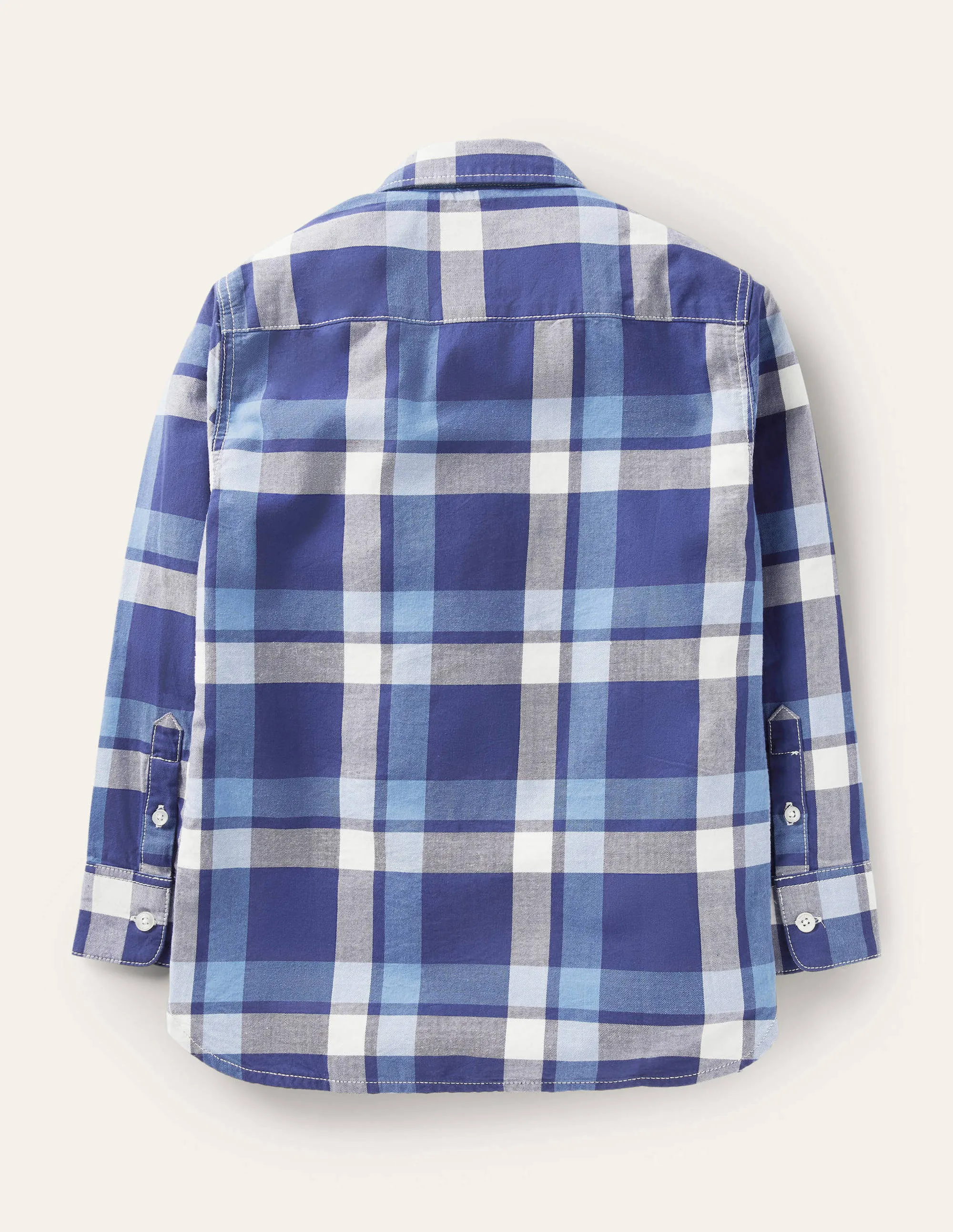 Casual Twill Shirt-College Navy/Blue