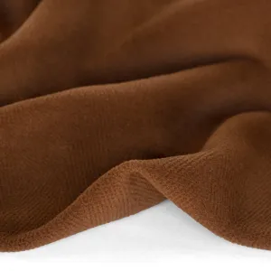 Deadstock Chevron Textured Wool Blend Coating - Toffee