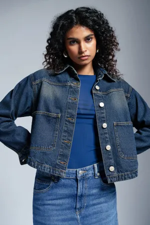 Deep Blue Dream Denim Jacket