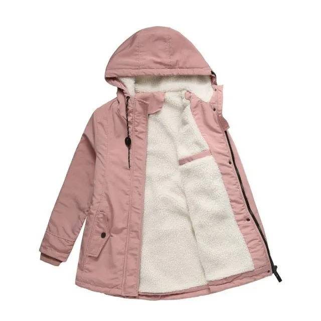 FashionSierra - Thick Fleece Warm Casual Outdoor Jacket