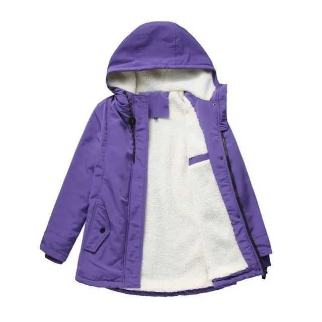 FashionSierra - Thick Fleece Warm Casual Outdoor Jacket