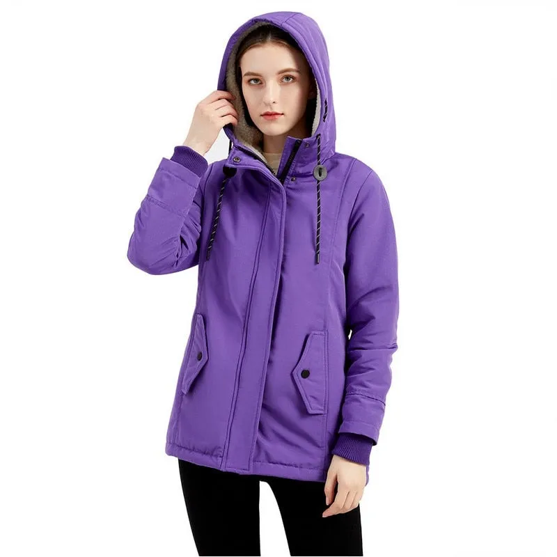 FashionSierra - Thick Fleece Warm Casual Outdoor Jacket