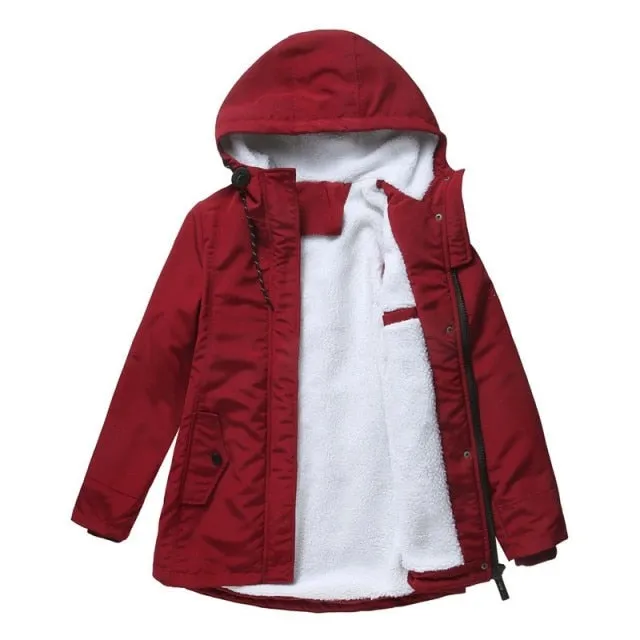 FashionSierra - Thick Fleece Warm Casual Outdoor Jacket