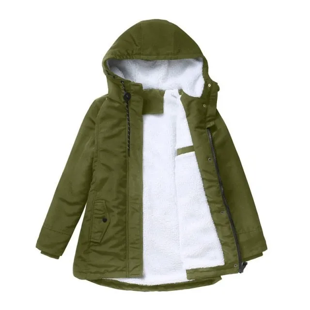 FashionSierra - Thick Fleece Warm Casual Outdoor Jacket