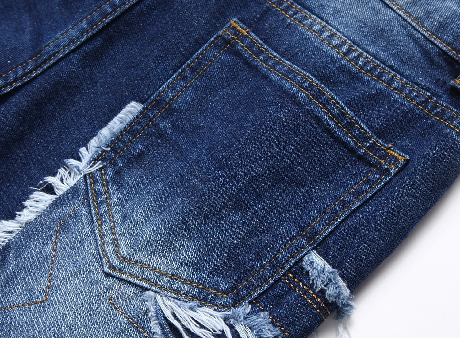 FREDD MARSHALL Boy's Skinny Fit Ripped Destroyed Distressed Fashion Kids Denim Jeans Pants