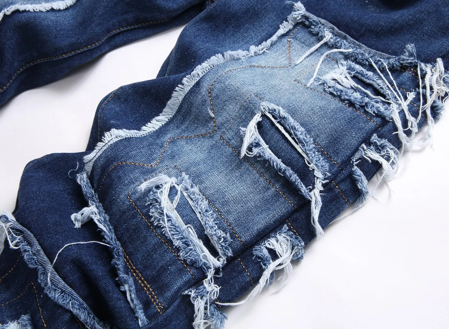 FREDD MARSHALL Boy's Skinny Fit Ripped Destroyed Distressed Fashion Kids Denim Jeans Pants