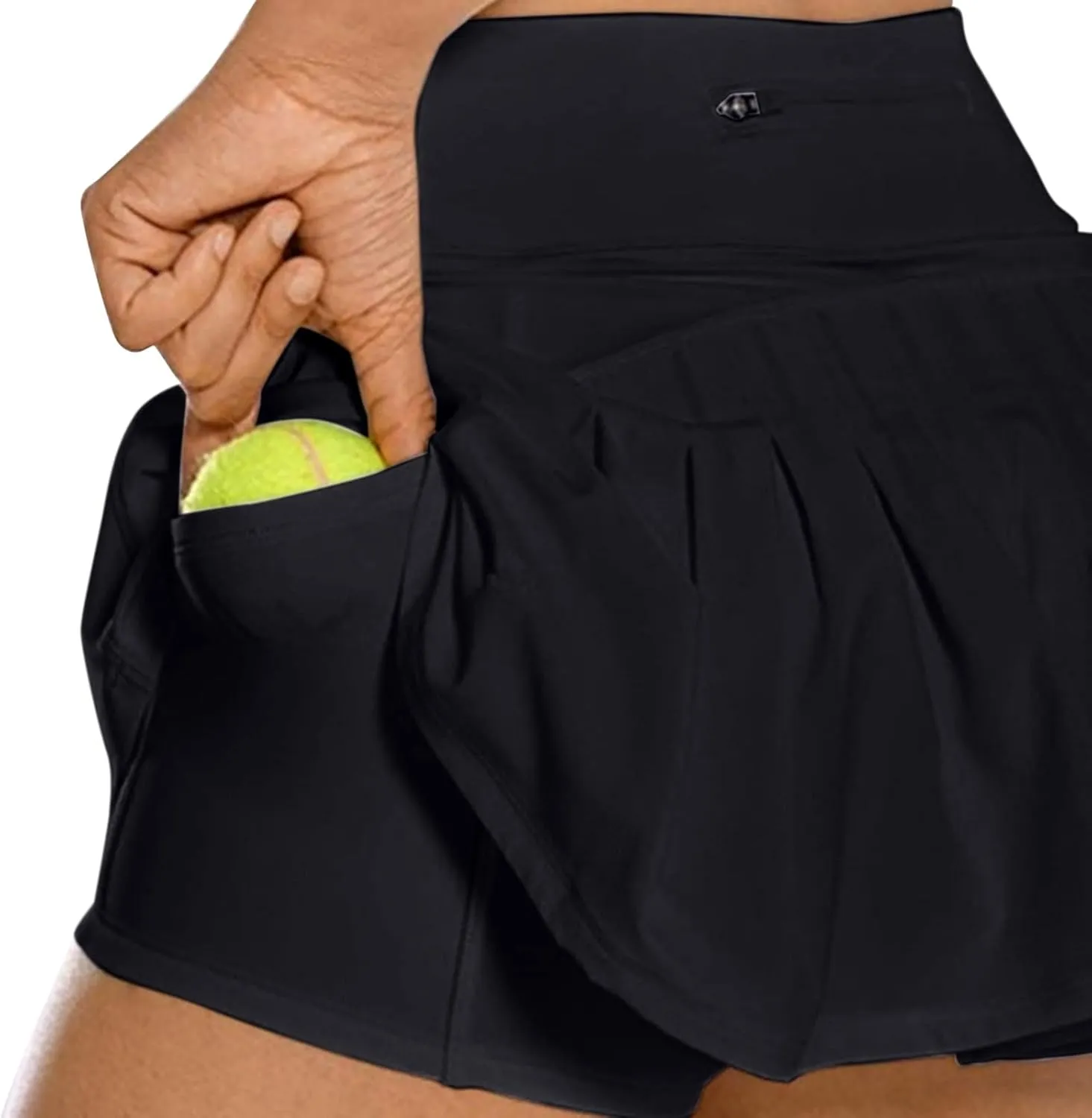 FZVYD Women's Pleated Tennis Skirts with Pockets High Waisted Golf Skorts Running Skirt Athletic Short Skort for Workout