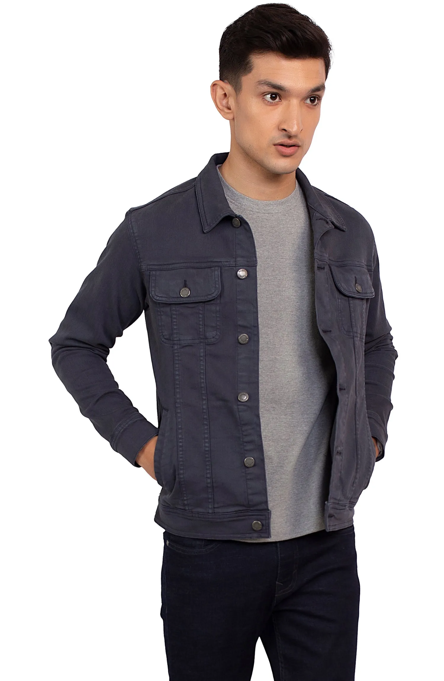 Garment Dyed Denim Jacket