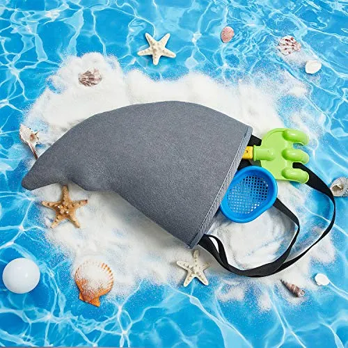 Gejoy 2 Pieces Shark Fin Accessory Gray Shark Fin Costume Easy to Wear Sharks Play Costume Props for Adults Halloween Cosplay