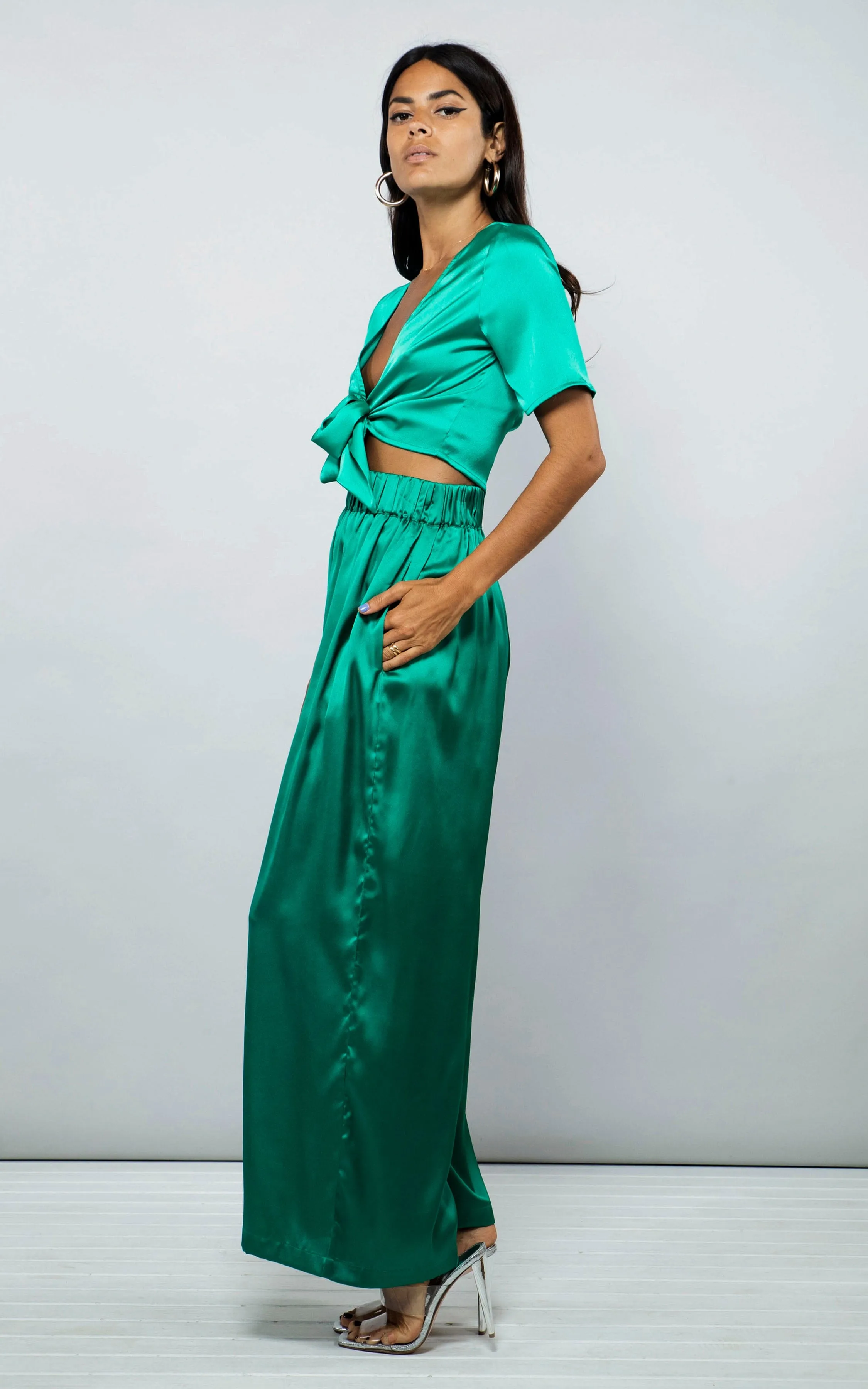 Gigi Top in Forest Green