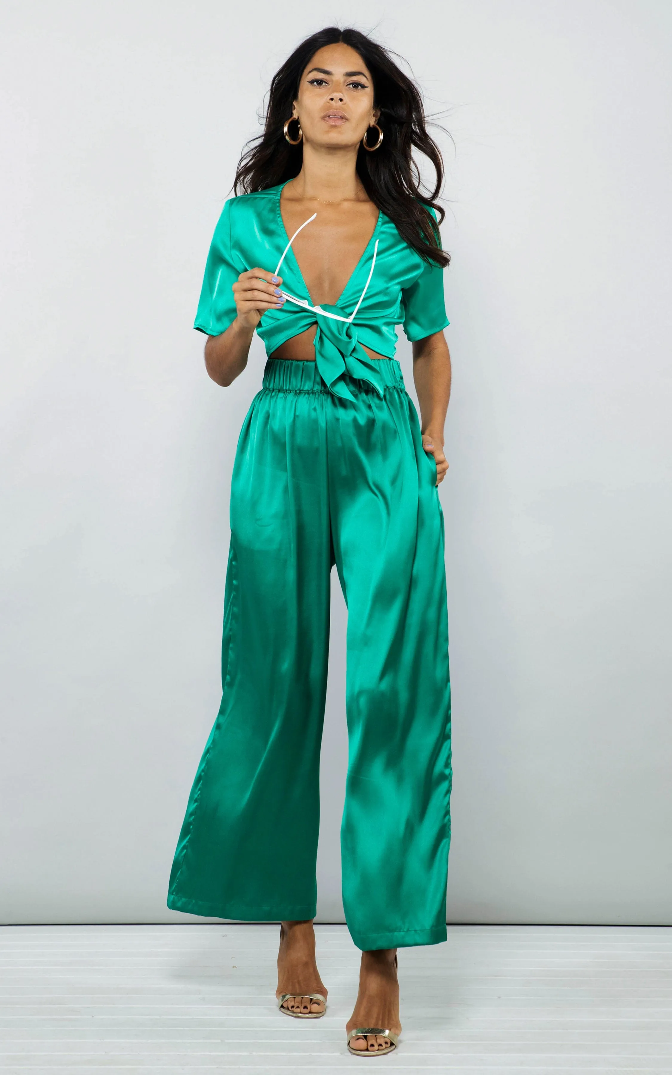 Gigi Top in Forest Green
