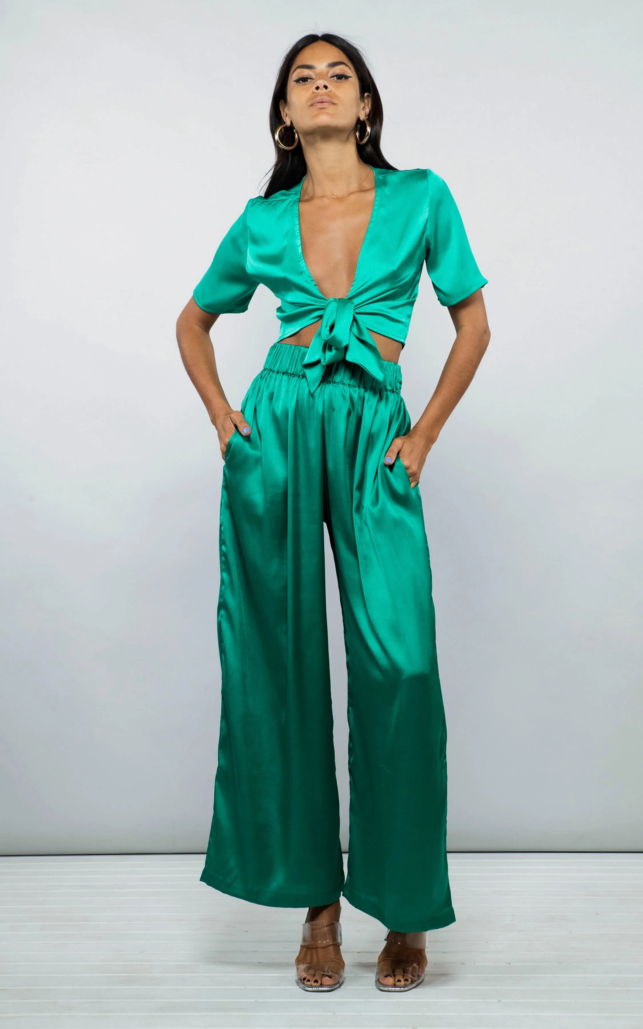 Gigi Top in Forest Green