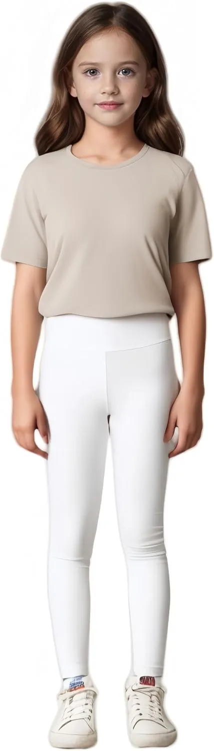 Girls Athletic Leggings High Waist Yoga Pants Dance Running Sports Tights