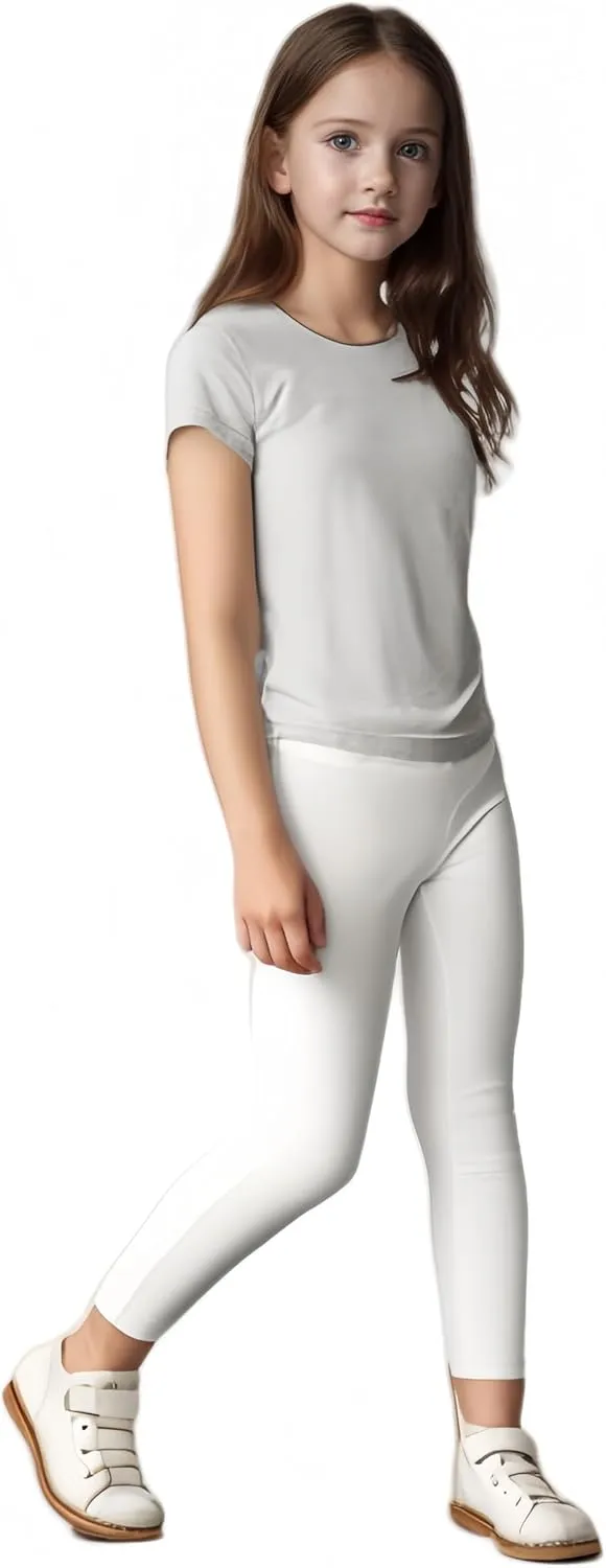 Girls Athletic Leggings High Waist Yoga Pants Dance Running Sports Tights