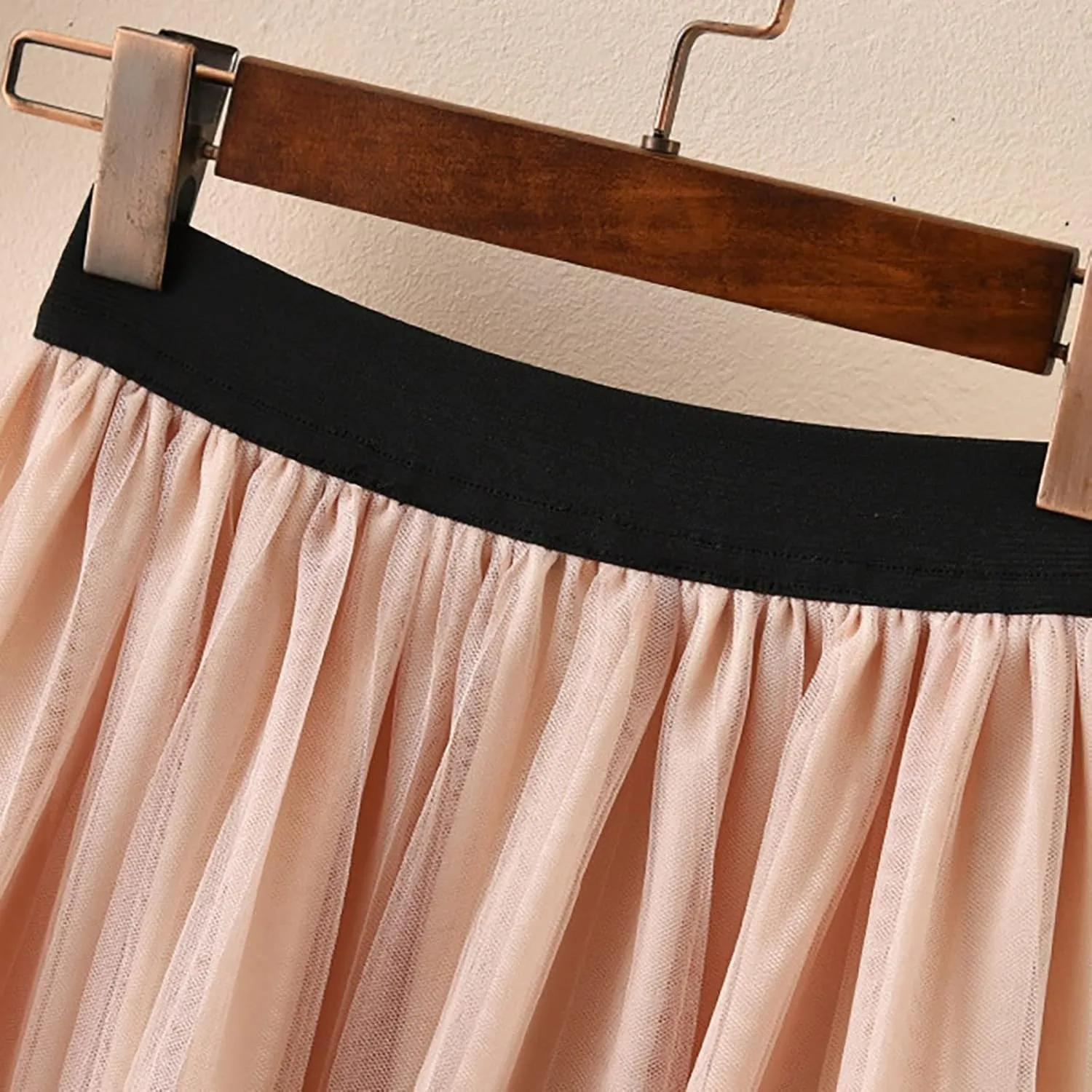 Girls Pleated Elastic High Waist A-Line Boho Swing Maxi Long Skirt Soft Solid Color Seersucker Princess Tutu Skirts