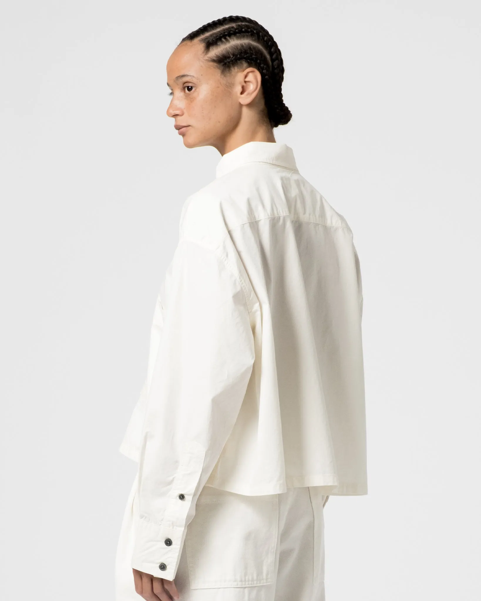 G.o.D Cubic Shirt Poplin Milk