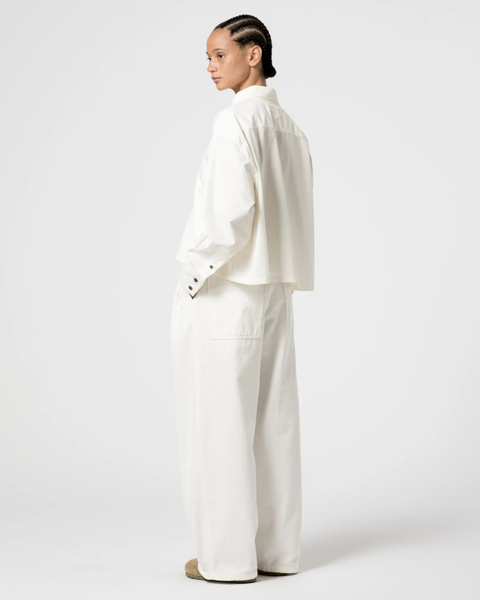 G.o.D Cubic Shirt Poplin Milk