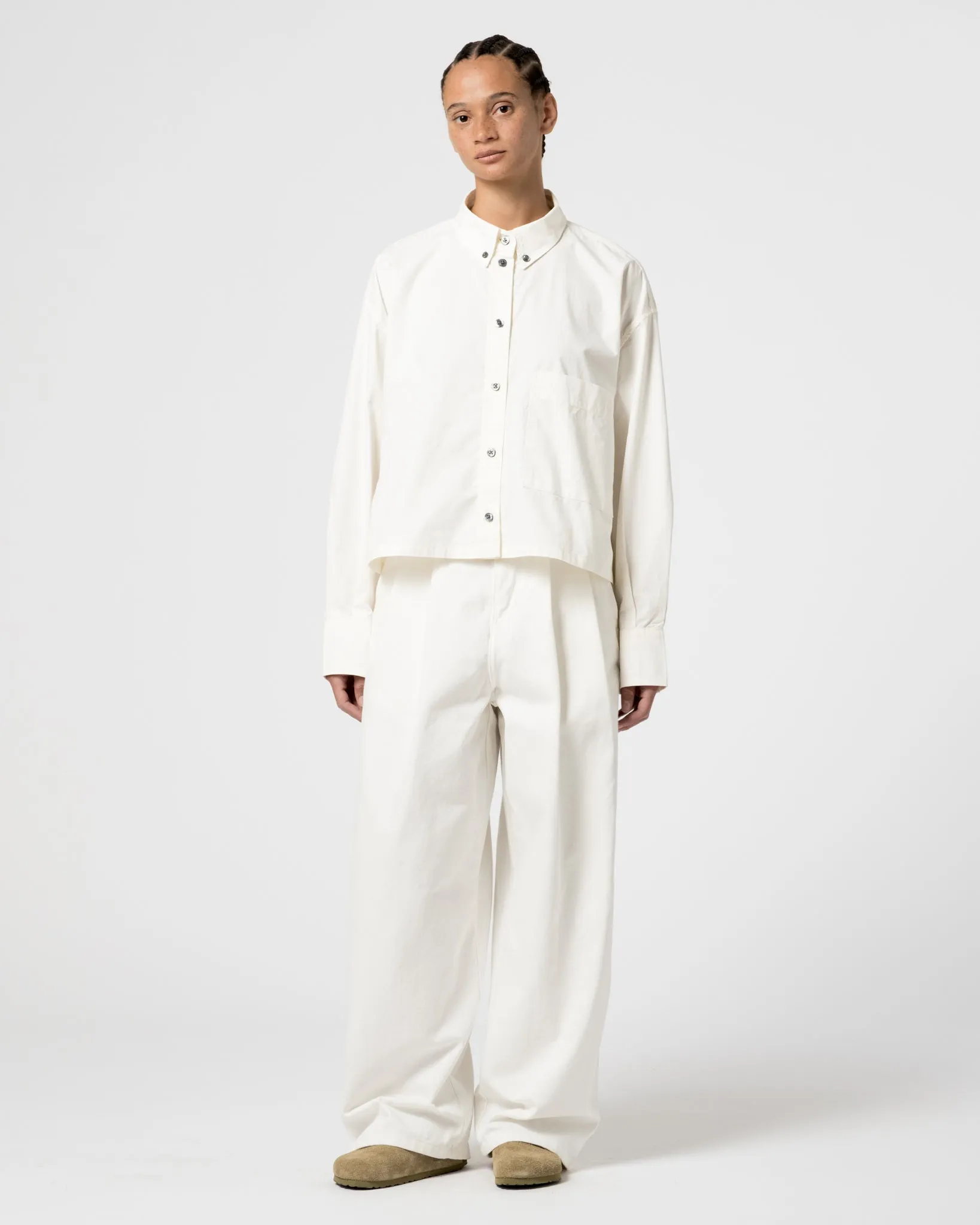 G.o.D Cubic Shirt Poplin Milk