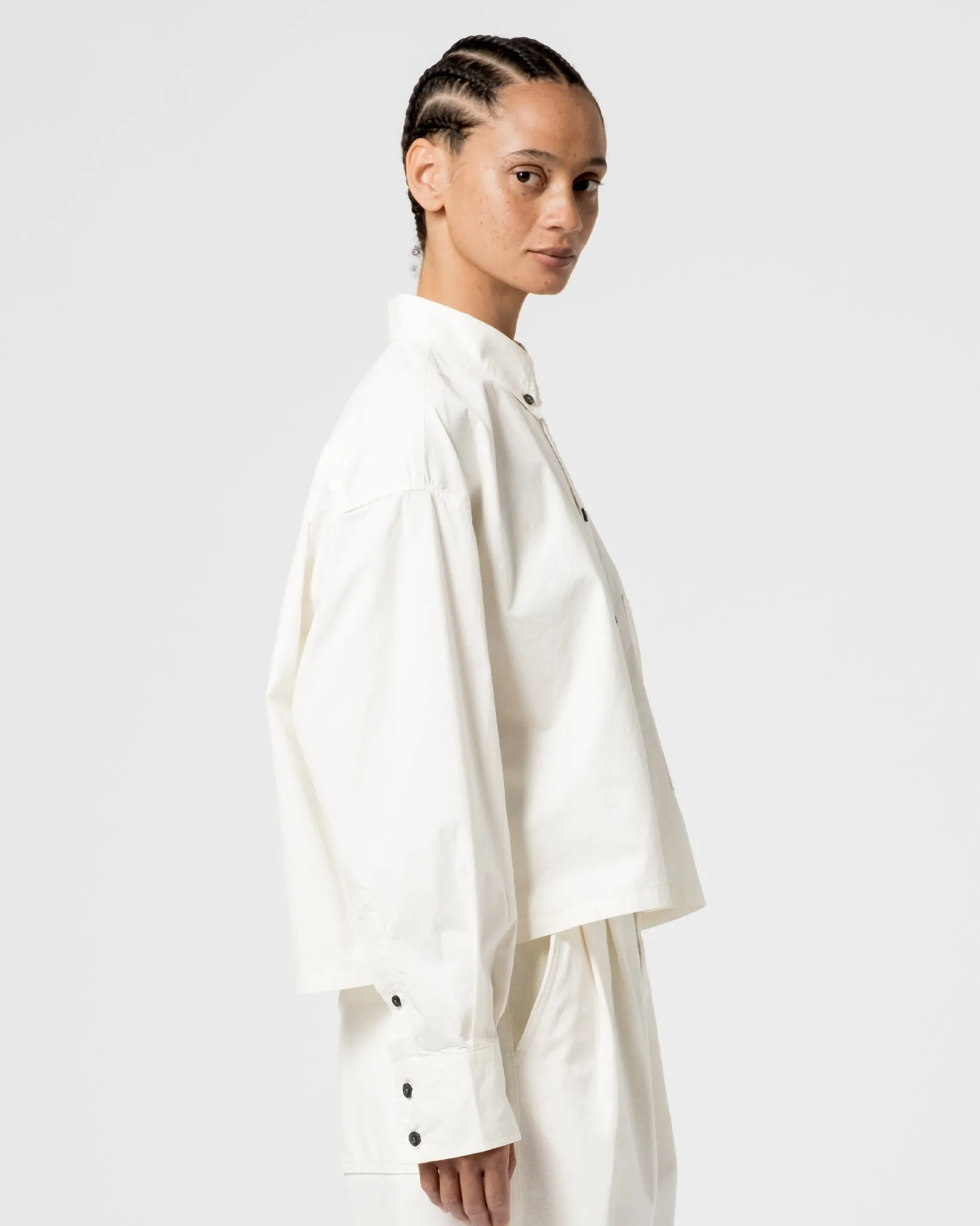 G.o.D Cubic Shirt Poplin Milk