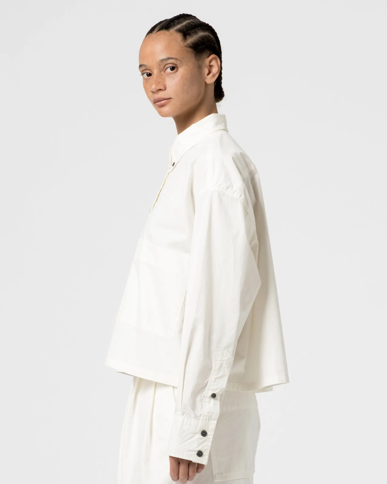G.o.D Cubic Shirt Poplin Milk