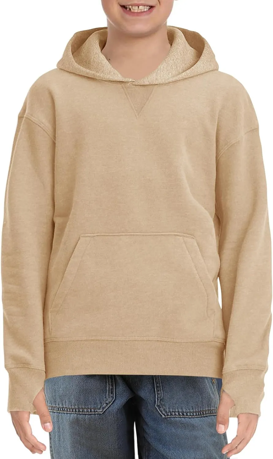 Haloumoning Boys' Fleece Hooded Sweatshirt Kids Long Sleeve Pullover Hoodies with Pocket 4-14Y