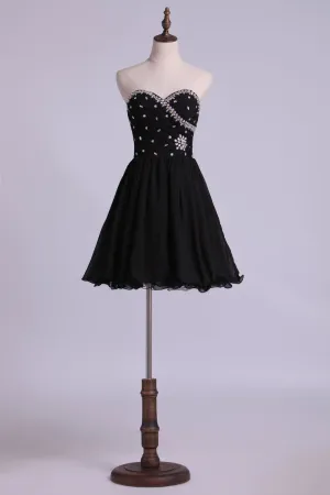 Homecoming Dresses A Line Short Chiffon