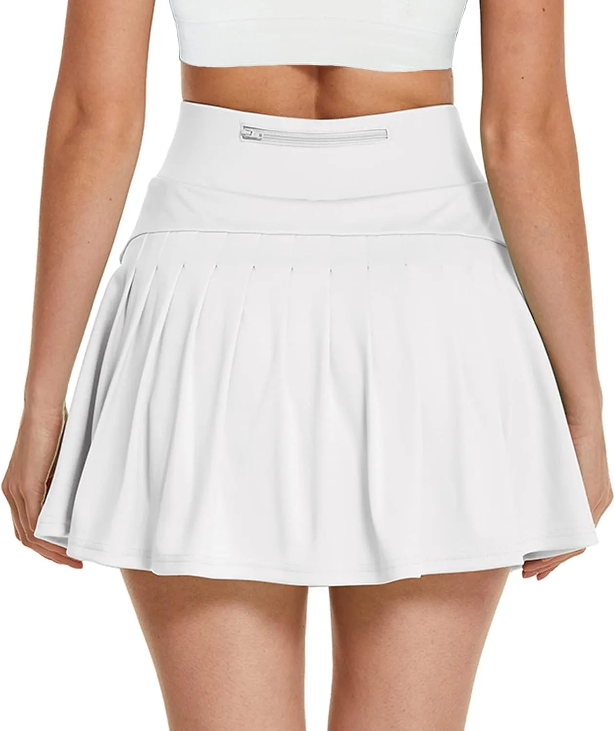 Hount Women's Pleated Tennis Skirts with Pockets High Waisted Golf Skorts Running Skirt Athletic Short Skirts