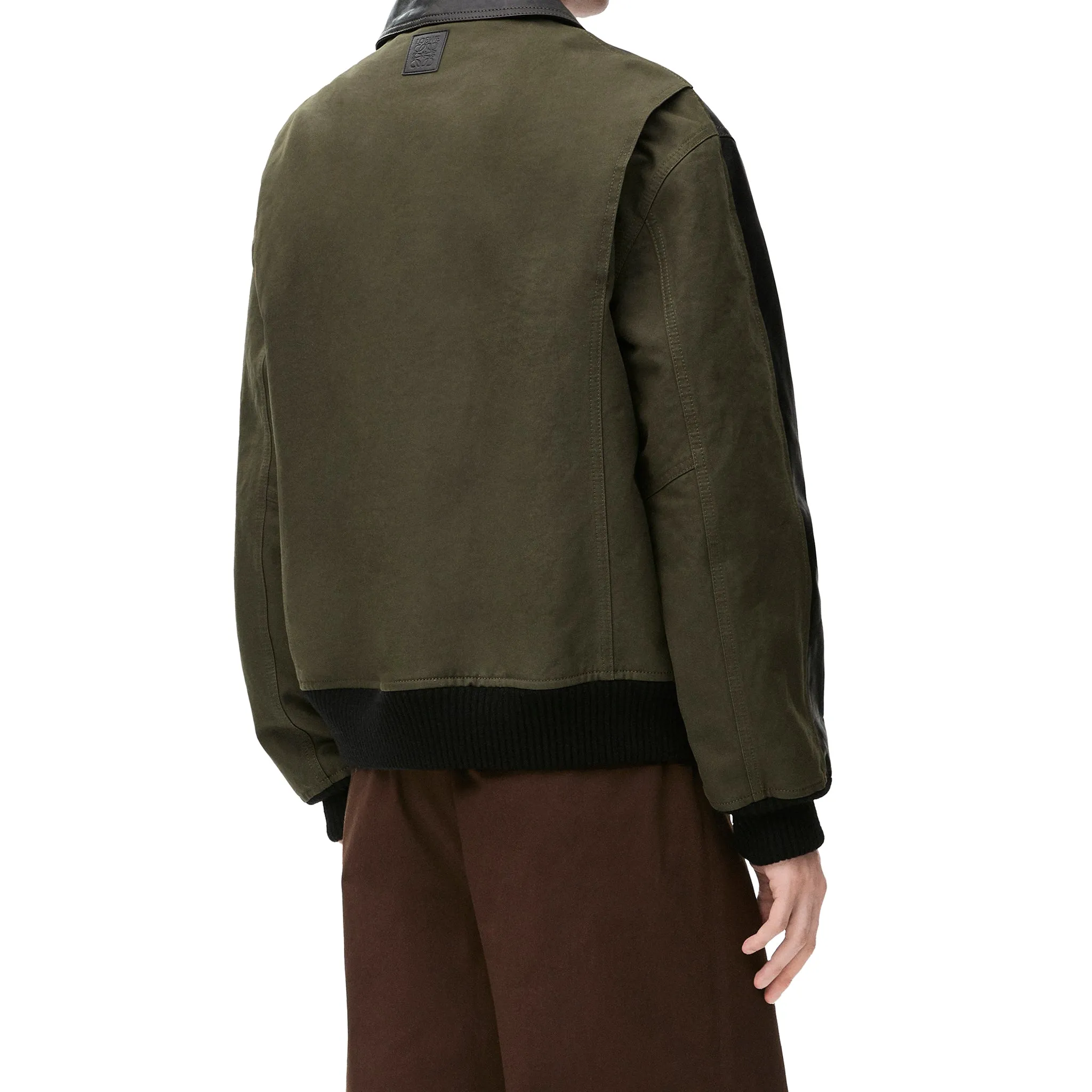 HYBRID JACKET / BLACK/KHAKI GREEN